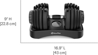 Bowflex SelectTech 552 Adjustable Dumbbells – 5 to 52.5 lb Pair