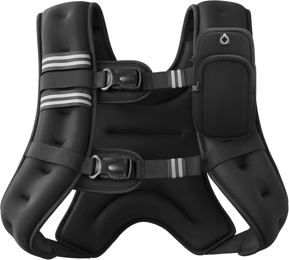 ZELUS Weighted Vest – 20 lb Neoprene Workout Vest with Reflective Stripe