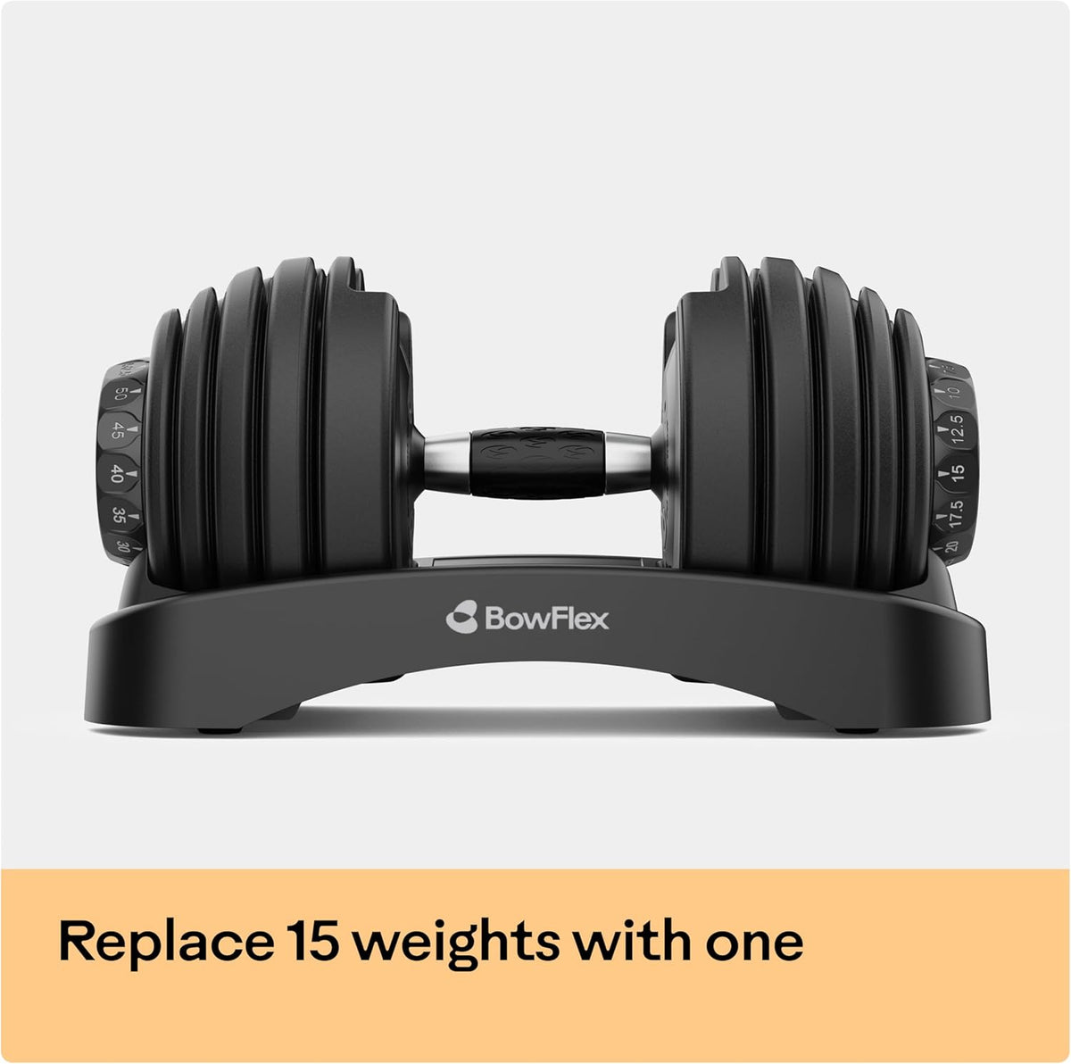 Bowflex SelectTech 552 Adjustable Dumbbells – 5 to 52.5 lb Pair