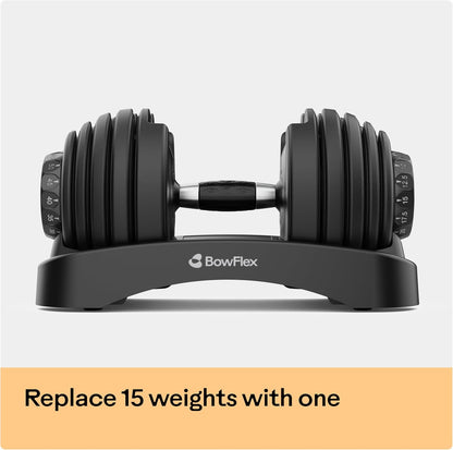 Bowflex SelectTech 552 Adjustable Dumbbells – 5 to 52.5 lb Pair