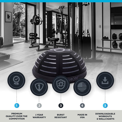 Heavy‑Duty Balance Trainer – Core, Stability & Mobility Builder (BOSU® K‑Series)