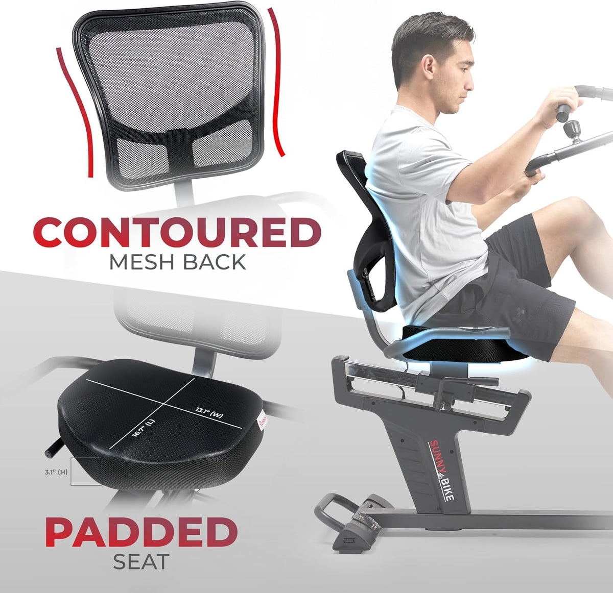 2‑in‑1 Recumbent Elliptical – Smart Electro‑Magnetic, Low‑Impact Full‑Body Trainer (300 lb Capacity)