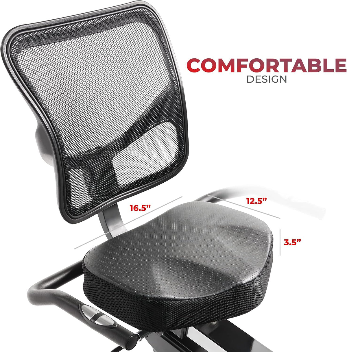 Smart Electro‑Magnetic Recumbent Bike – Low‑Impact Cardio & Joint‑Friendly Training (300 lb Capacity)
