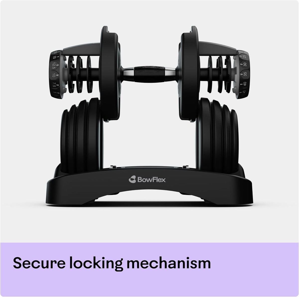 Bowflex SelectTech 552 Adjustable Dumbbells – 5 to 52.5 lb Pair