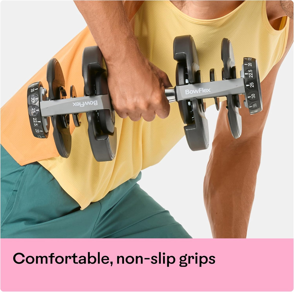Bowflex SelectTech 552 Adjustable Dumbbells – 5 to 52.5 lb Pair