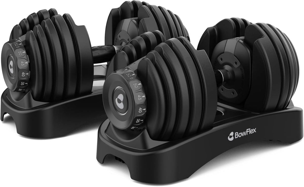 Bowflex SelectTech 552 Adjustable Dumbbells – 5 to 52.5 lb Pair