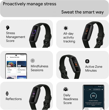 Fitbit Inspire 3 – Health & Fitness Activity Tracker (Midnight Zen)