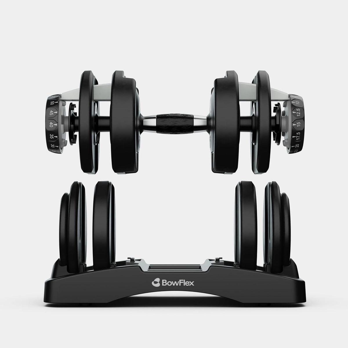 Bowflex SelectTech 552 Adjustable Dumbbells – 5 to 52.5 lb Pair